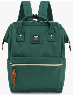 Himawari Laptop Backpack. Large USB charger. Travel. Work. School. Gold details.